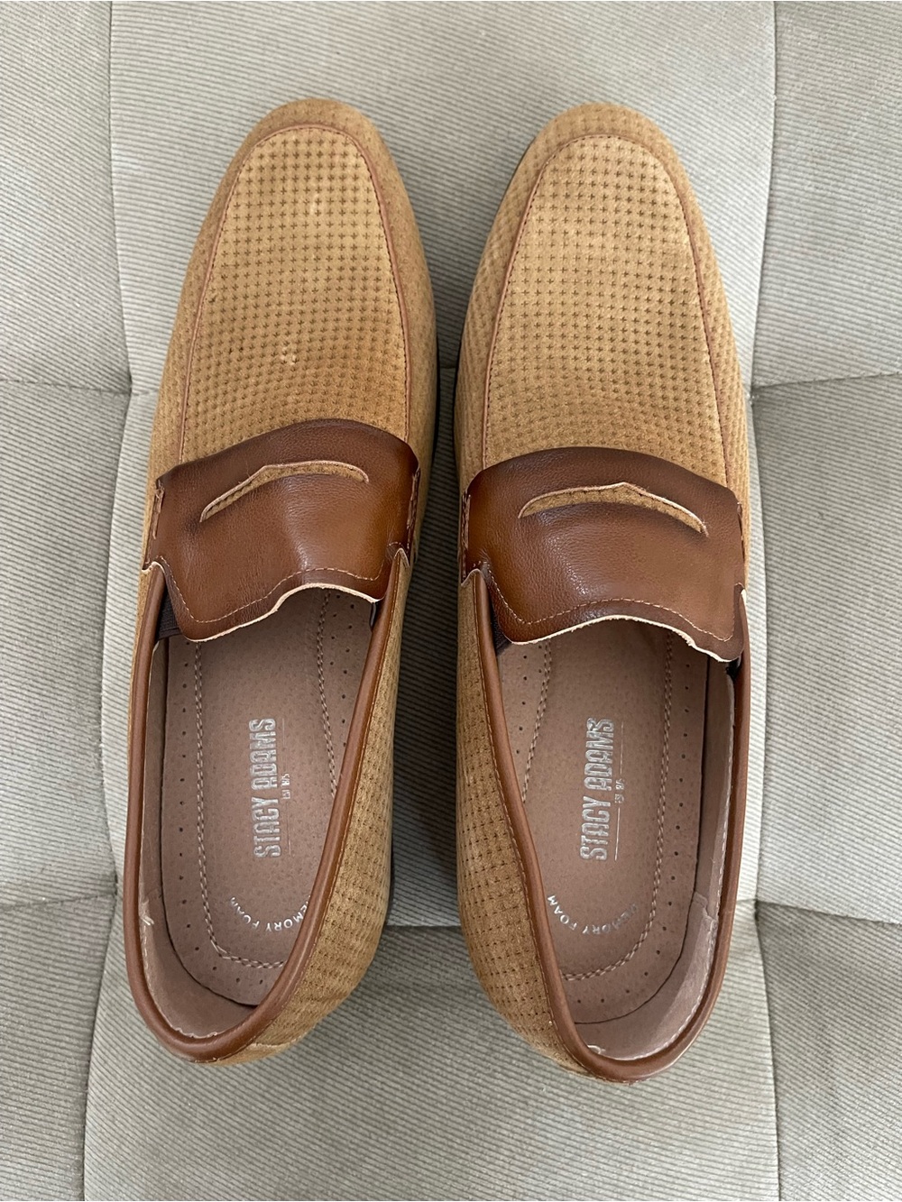 Stacy Adams Wyatt Tan/Havana Men's Slip-On Loafers